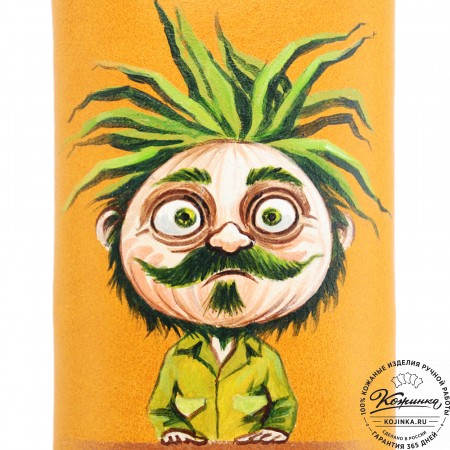 Кожаная ключница «Соло» "Чиполлино" (желтый) 