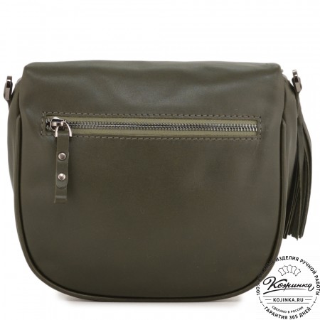 Женская кожаная сумка "Либерти" (хаки)