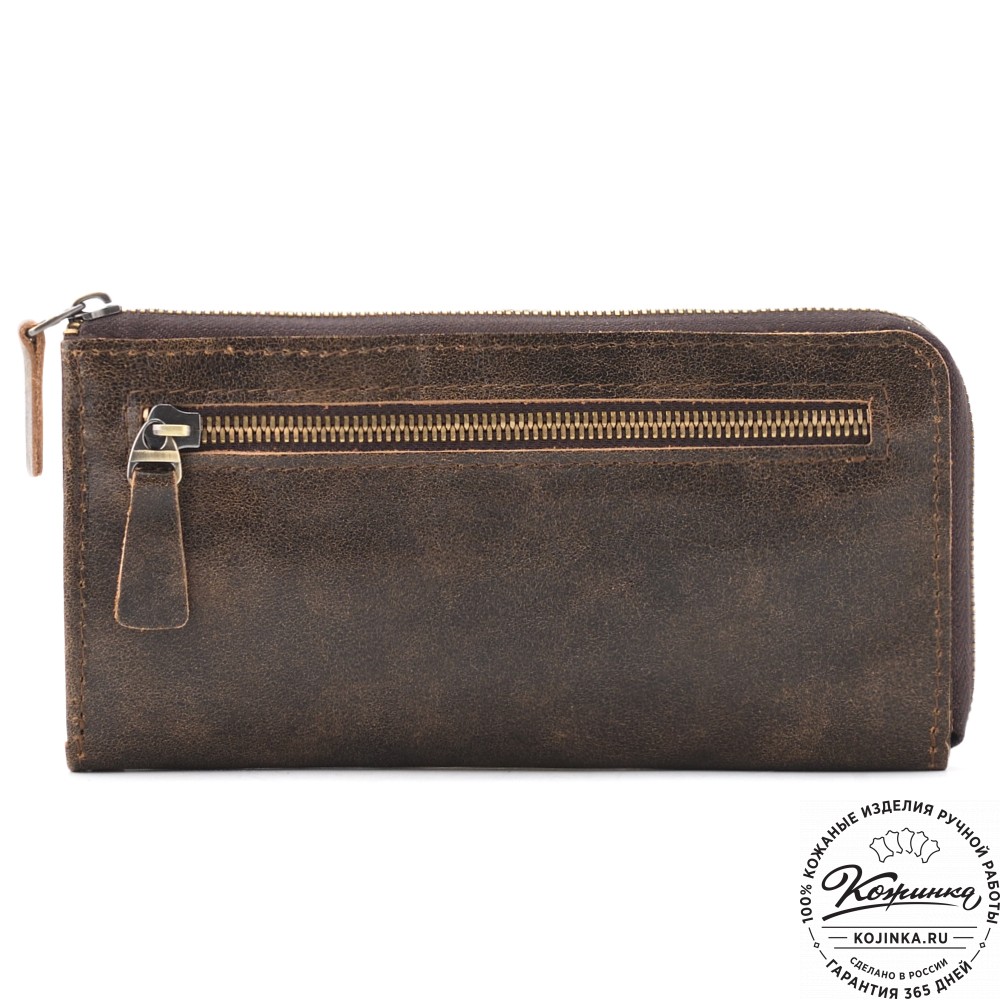 Кожаное портмоне Дублин (коричневая наппа)
