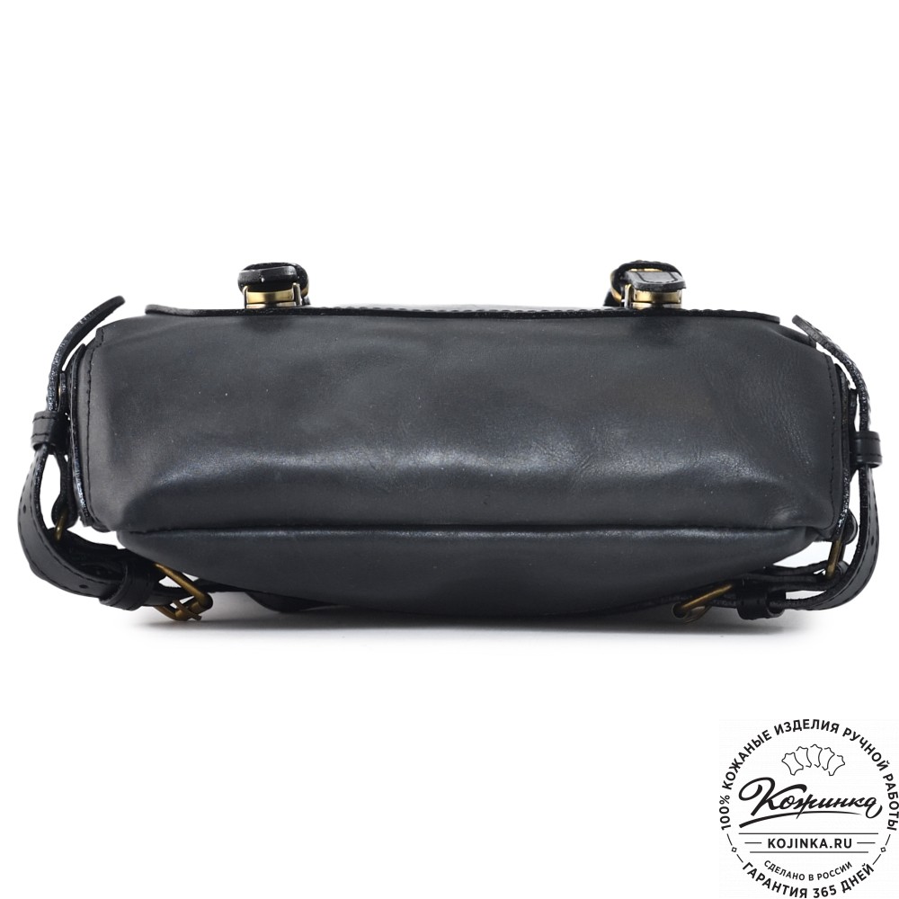 Кожаный рюкзак "Рафаэль" (чёрный)