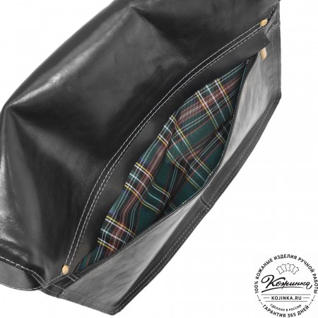  Кожаная сумка  "Форман" (черная)