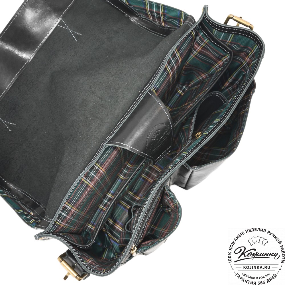  Кожаная сумка  "Форман" (черная)