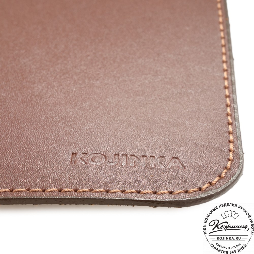 Бювар кожаный для рабочего стола (коньяк)