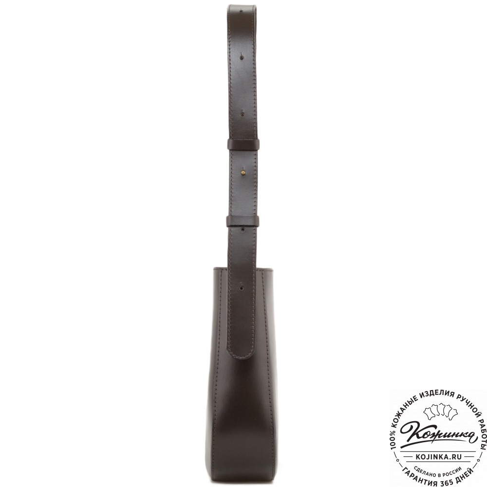 Женская кожаная сумка "Кантри" (темно-коричневый)