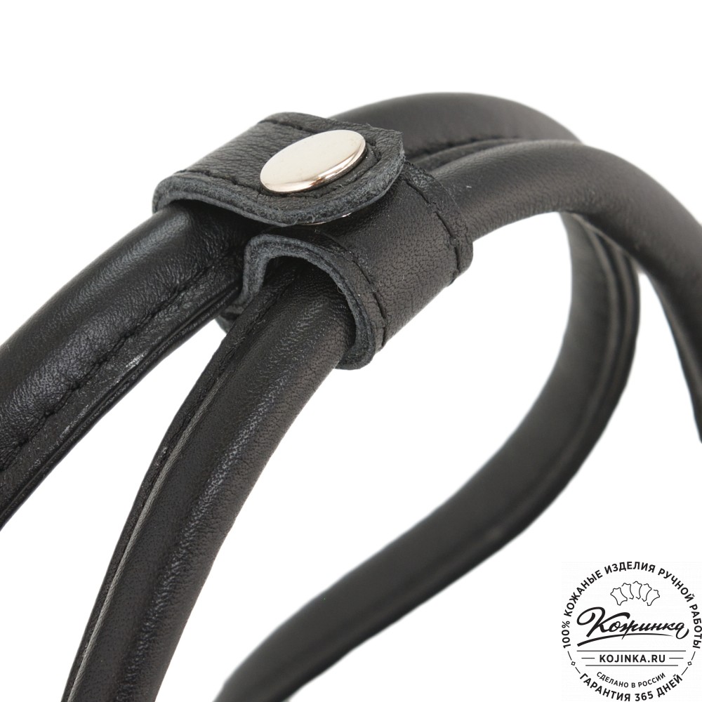 Женская кожаная сумка "Тамань" (черный)