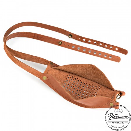 Кожаная маска Бампер (коричневая)