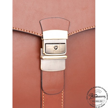 Кожаный портфель "Карьерист"  (рыжий)