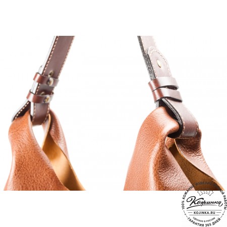 Женская кожаная сумка "Эльсинор" (коричневая)