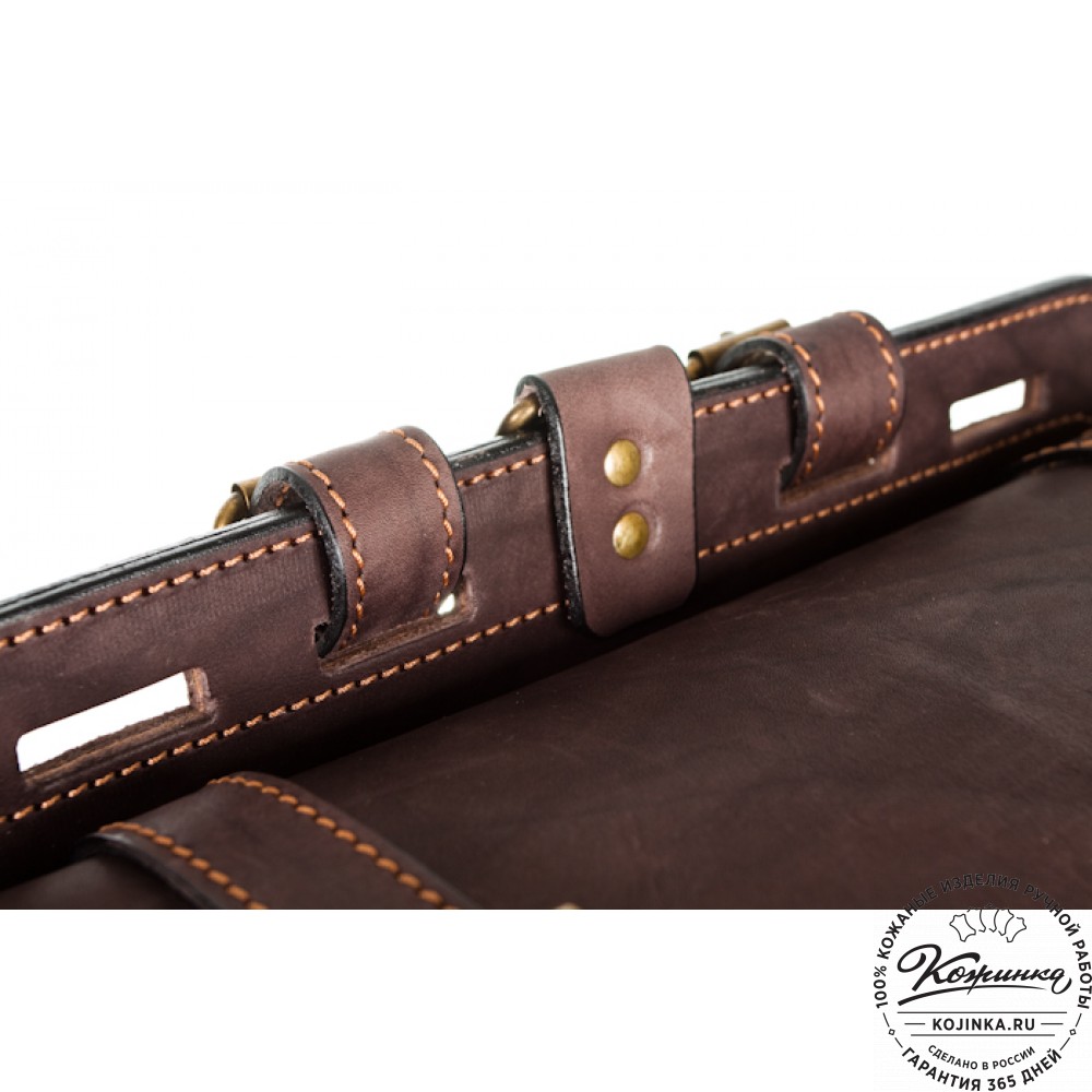 Мужской кожаный рюкзак "Легион" (коричневый)