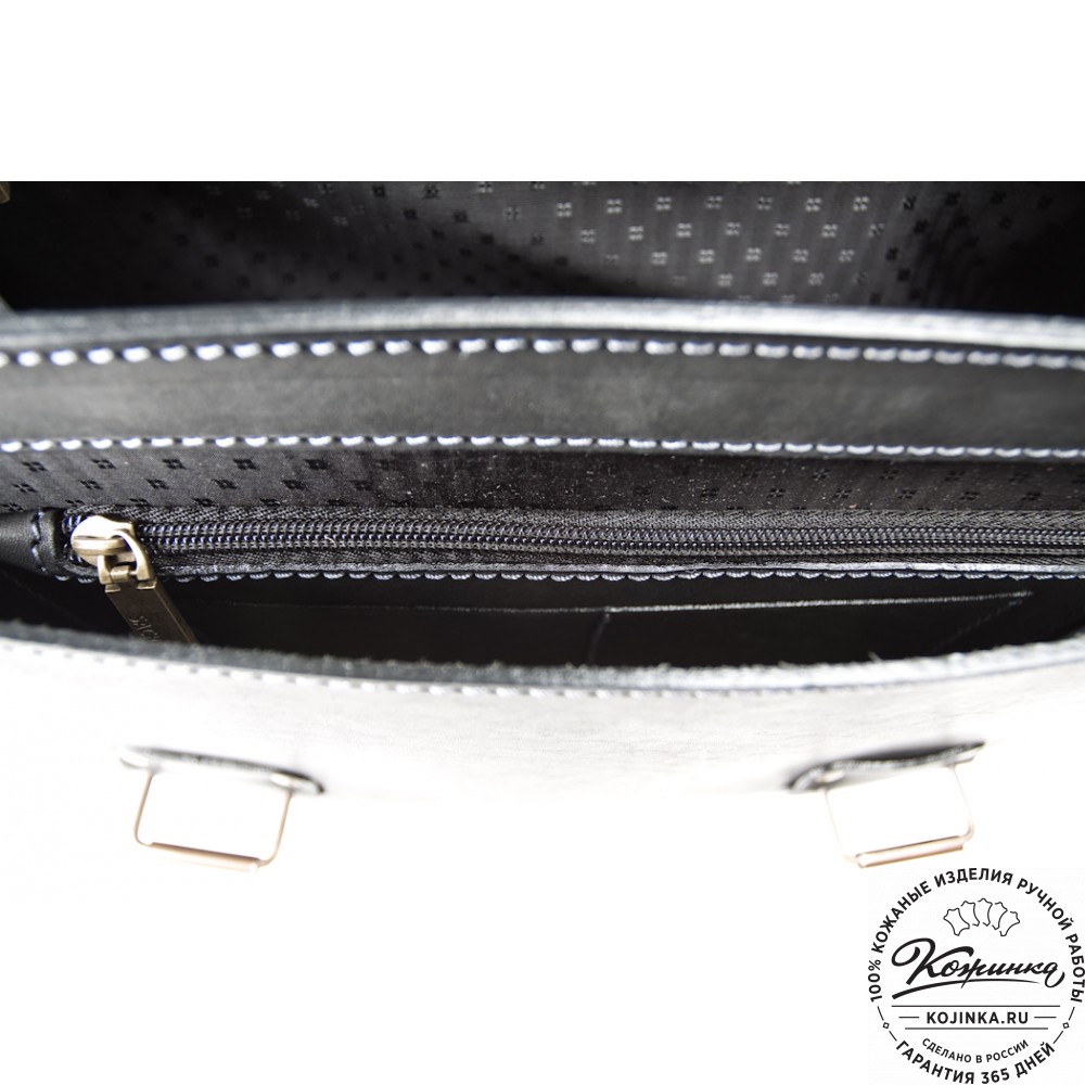 Кожаный портфель "Француз" (черный)