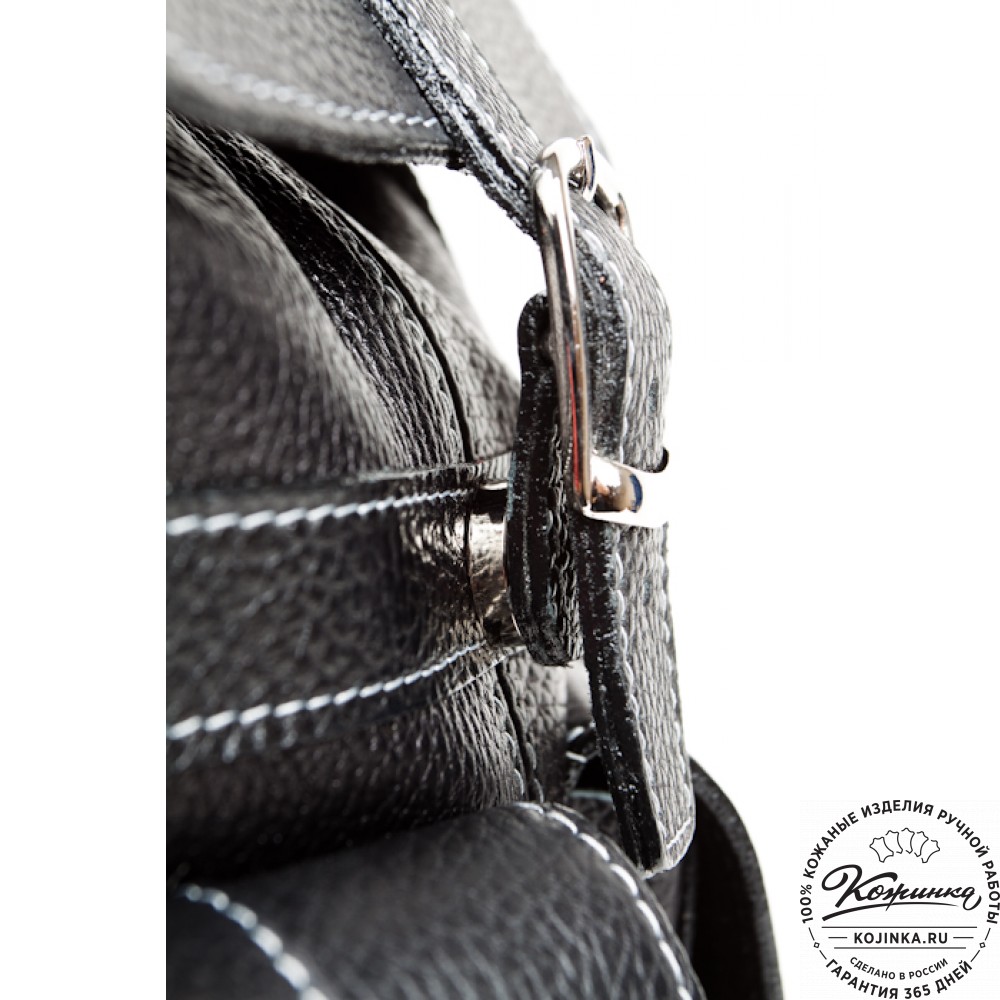 Кожаный рюкзак "Классика" (чёрный)