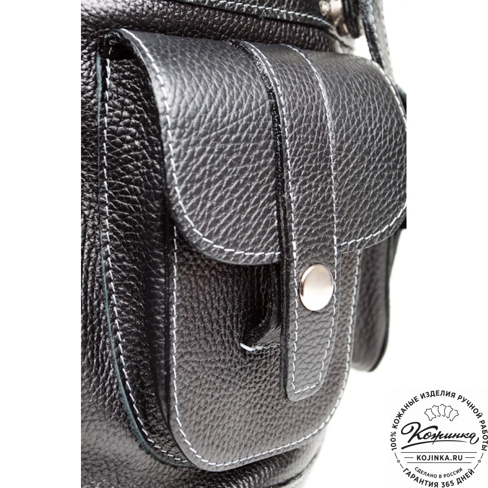 Кожаный рюкзак "Классика" (чёрный)