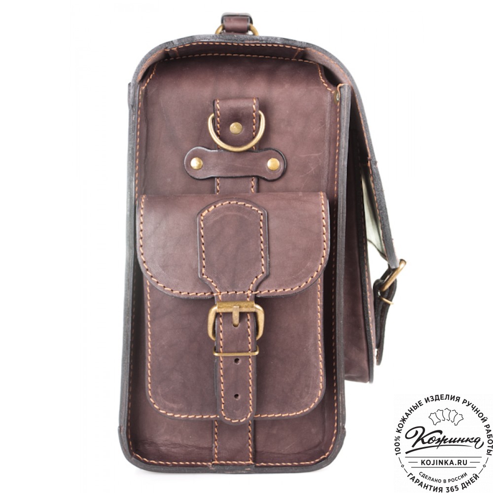 Кожаный портфель "Вояджер" (коричневый)
