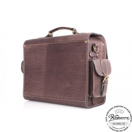 Кожаный портфель "Вояджер" (коричневый)