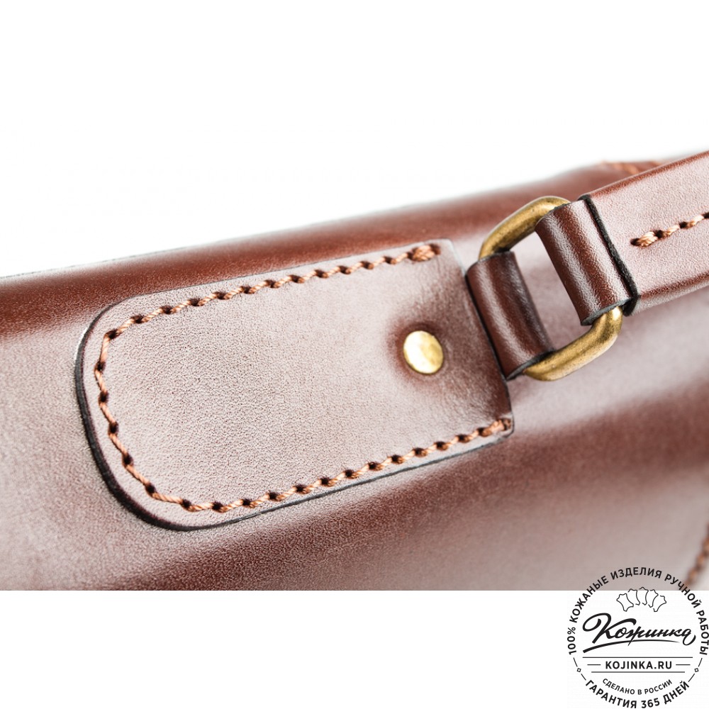 Кожаный деловой портфель "Адвокат-1" (коричневый)