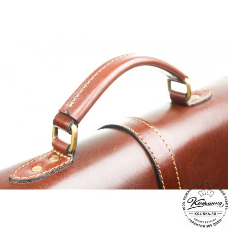 Кожаный портфель "Лайт" (коричневый)