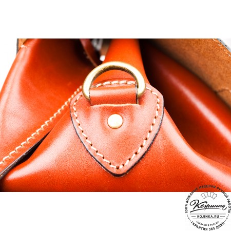 Кожаный рюкзак "Пехотинец" (Рыжий)