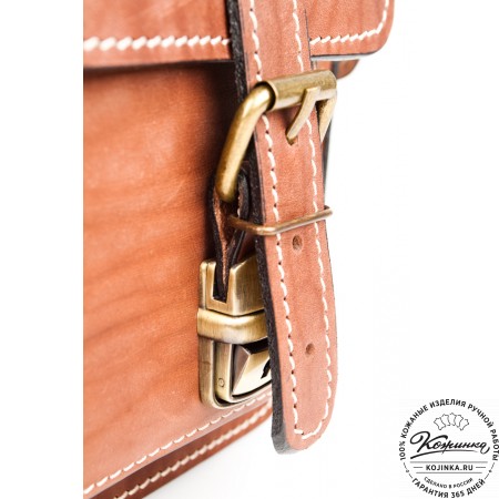 Кожаный портфель "Трансформер" (рыжий)