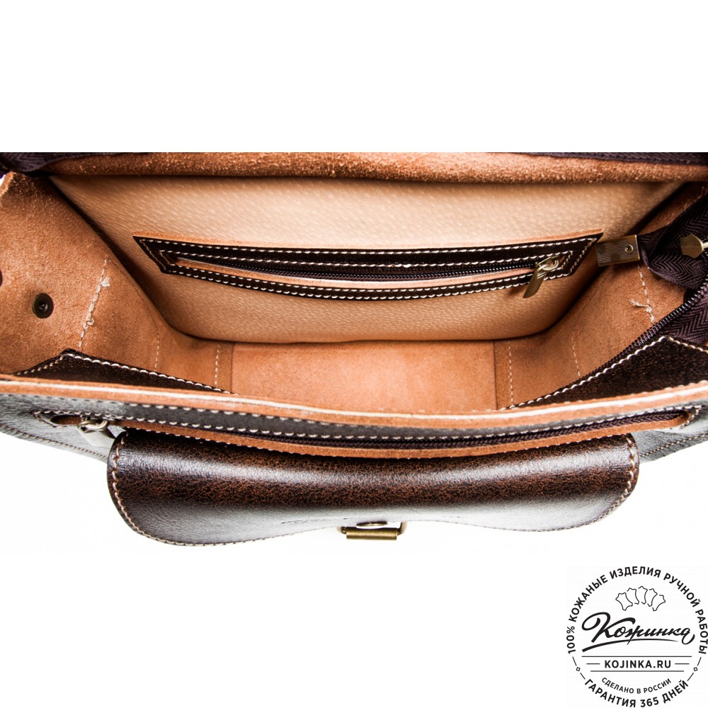 Кожаная  сумка "Виктория" (коричневый эксклюзив)