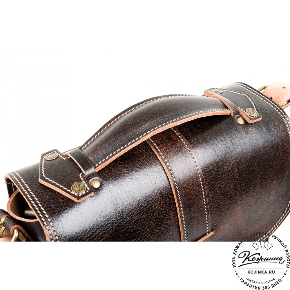 Кожаная  сумка "Виктория" (коричневый эксклюзив)