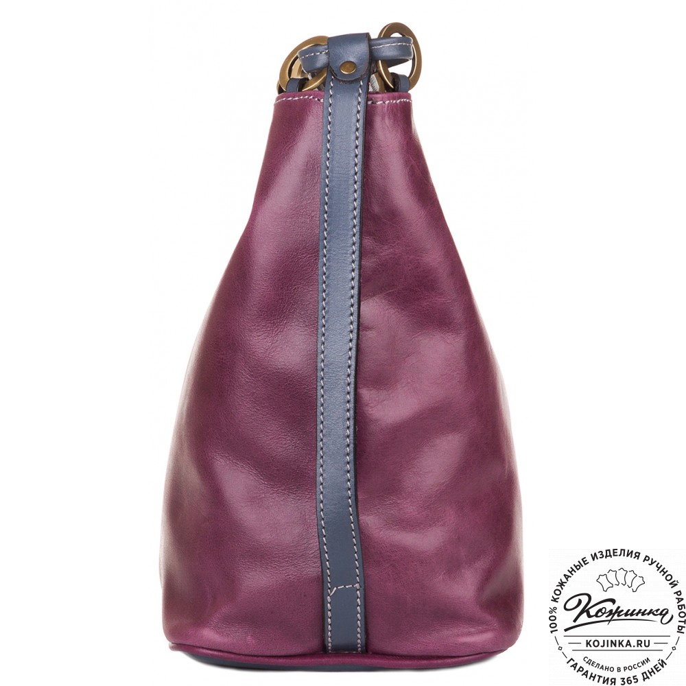 Кожаная сумка "Хлоя" (сирень)