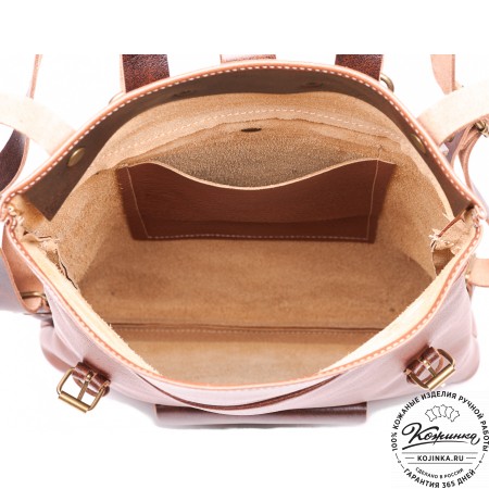 Кожаный рюкзак "Vogue" (светло-коричневый)