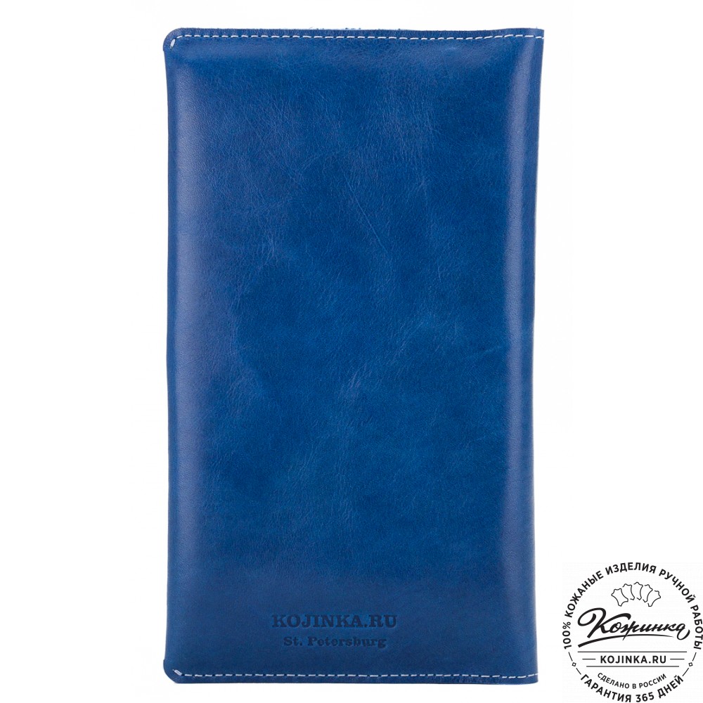 Кожаное портмоне Санкт-Петербург (синее)