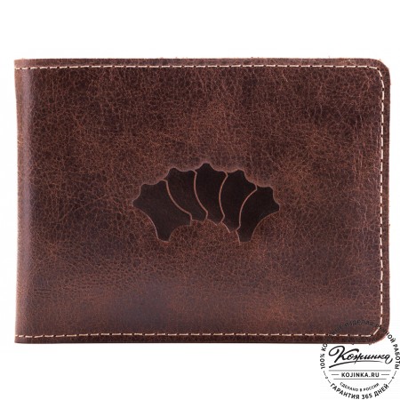 Кожаное портмоне "Рим" (коричневое)